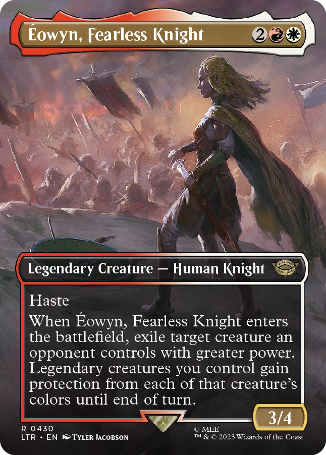 Eowyn, Fearless Knight (Borderless Alternate Art) [The Lord of the Rings: Tales of Middle-Earth] | Pegasus Games WI