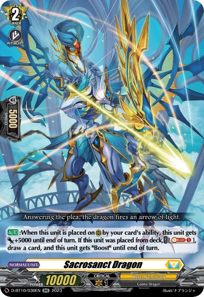 Sacrosanct Dragon (D-BT10/030EN) [Dragon Masquerade] | Pegasus Games WI