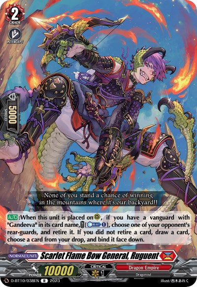 Scarlet Flame Bow General, Ruguent (D-BT10/038EN) [Dragon Masquerade] | Pegasus Games WI