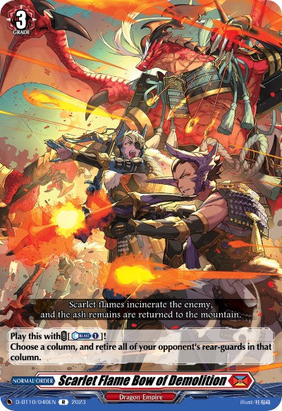 Scarlet Flame Bow of Demolition (D-BT10/040EN) [Dragon Masquerade] | Pegasus Games WI