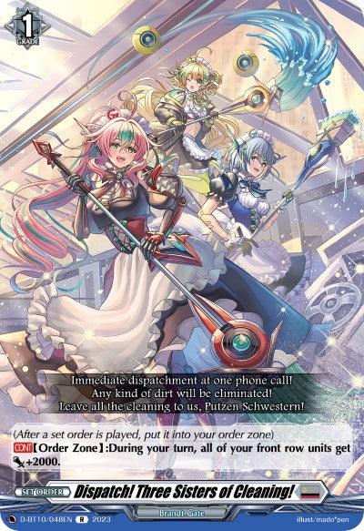 Dispatch! Three Sisters of Cleaning! (D-BT10/048EN) [Dragon Masquerade] | Pegasus Games WI