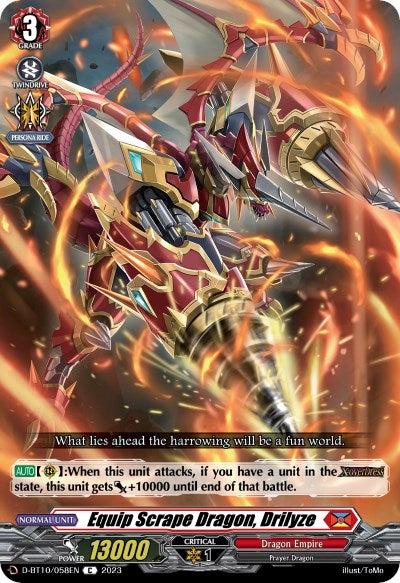 Equip Scrape Dragon, Drilyze (D-BT10/058EN) [Dragon Masquerade] | Pegasus Games WI