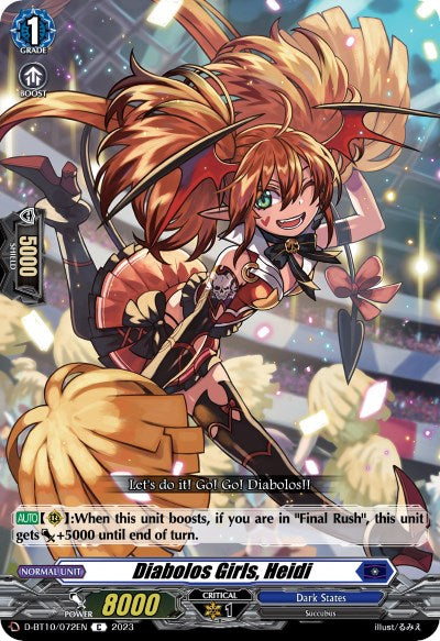Diabolos Girls, Heidi (D-BT10/072EN) [Dragon Masquerade] | Pegasus Games WI