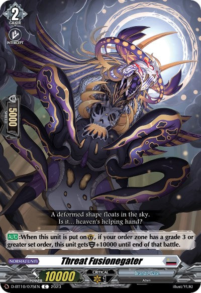 Threat Fusionegater (D-BT10/075EN) [Dragon Masquerade] | Pegasus Games WI