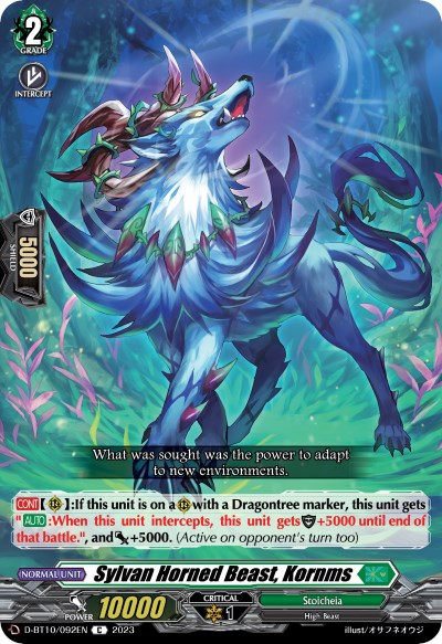 Sylvan Horned Beast, Kornms (D-BT10/092EN) [Dragon Masquerade] | Pegasus Games WI