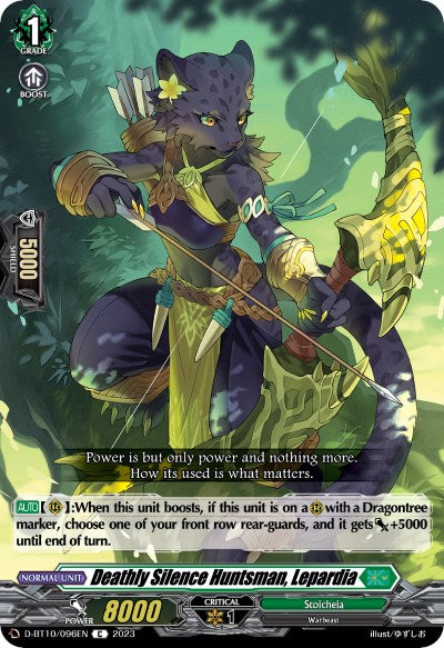 Deathly Silence Huntsman, Lepardia (D-BT10/096EN) [Dragon Masquerade] | Pegasus Games WI