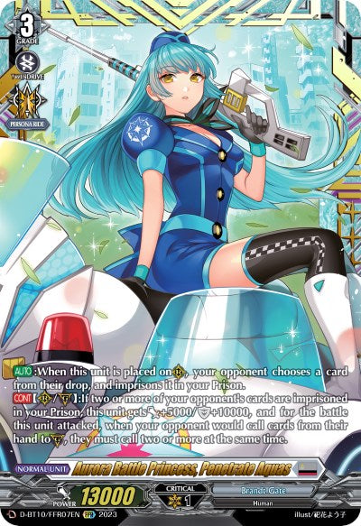 Aurora Battle Princess, Penetrate Aquas (D-BT10/FFR07EN) [Dragon Masquerade] | Pegasus Games WI
