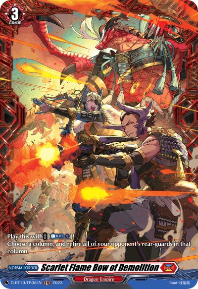 Scarlet Flame Bow of Demolition (D-BT10/FR08EN) [Dragon Masquerade] | Pegasus Games WI