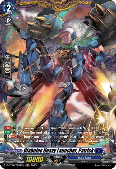 Diabolos Heavy Launcher, Patrick (D-BT10/FR09EN) [Dragon Masquerade] | Pegasus Games WI
