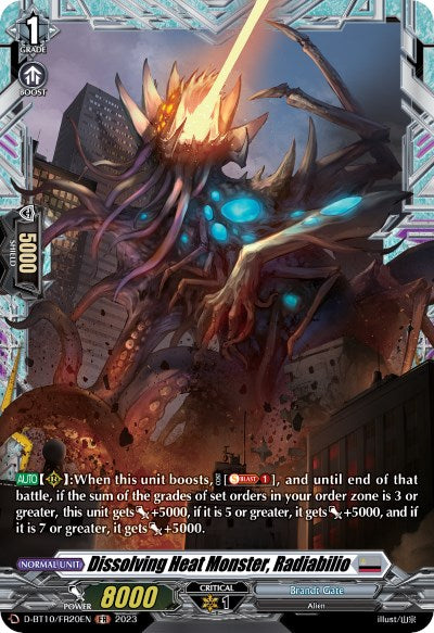 Dissolving Heat Monster, Radiabilio (D-BT10/FR20EN) [Dragon Masquerade] | Pegasus Games WI