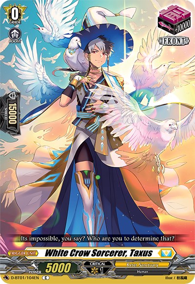 White Crow Sorcerer, Taxus (D-BT01/104EN) [Genesis of the Five Greats] | Pegasus Games WI