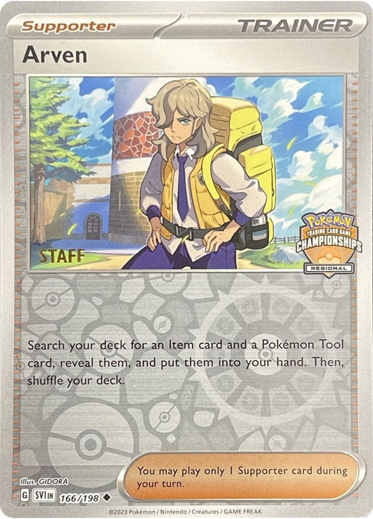 Arven (166/198) (Staff Regional Championships) [League & Championship Cards] | Pegasus Games WI