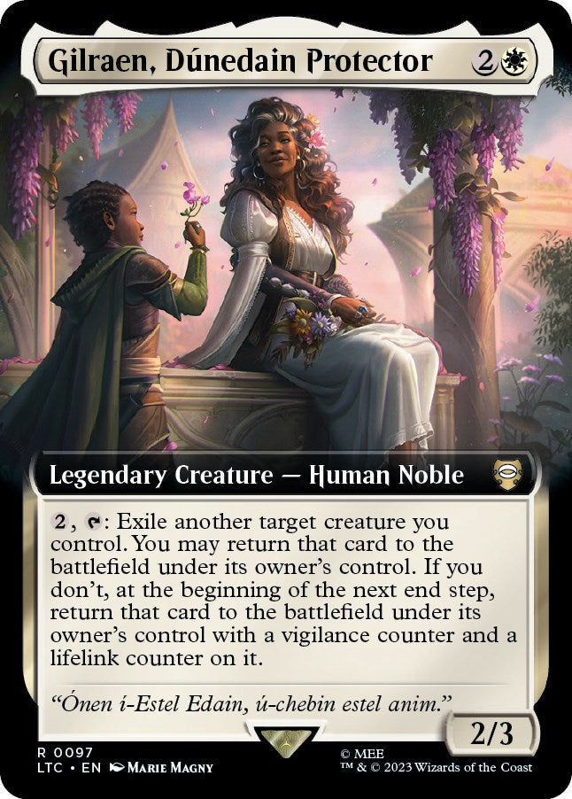 Gilraen, Dunedain Protector (Extended Art) [The Lord of the Rings: Tales of Middle-Earth Commander] | Pegasus Games WI