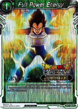 Full Power Energy (Level 2) (BT1-080) [Judge Promotion Cards] | Pegasus Games WI