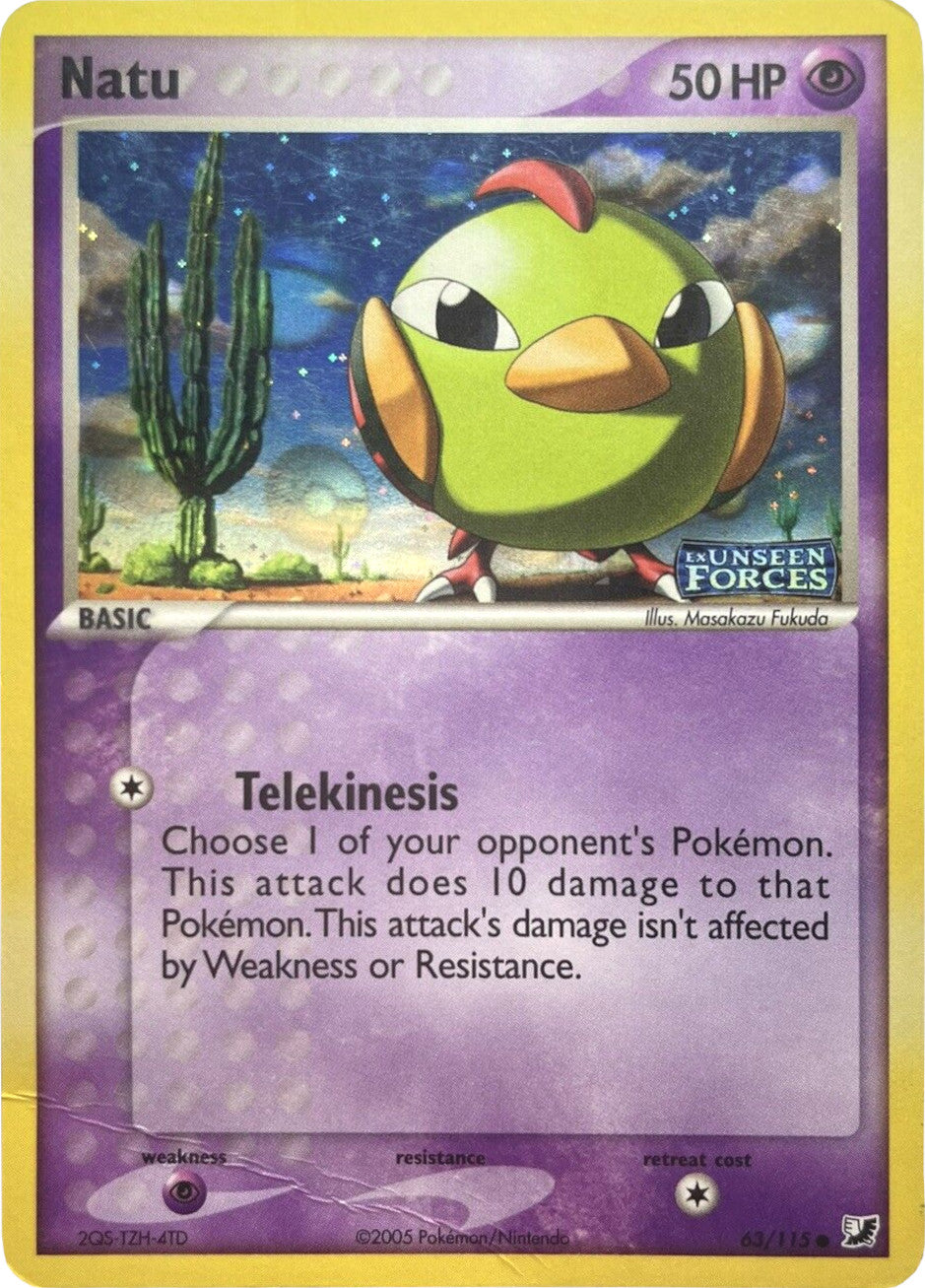 Natu (63/115) (Stamped) [EX: Unseen Forces] | Pegasus Games WI