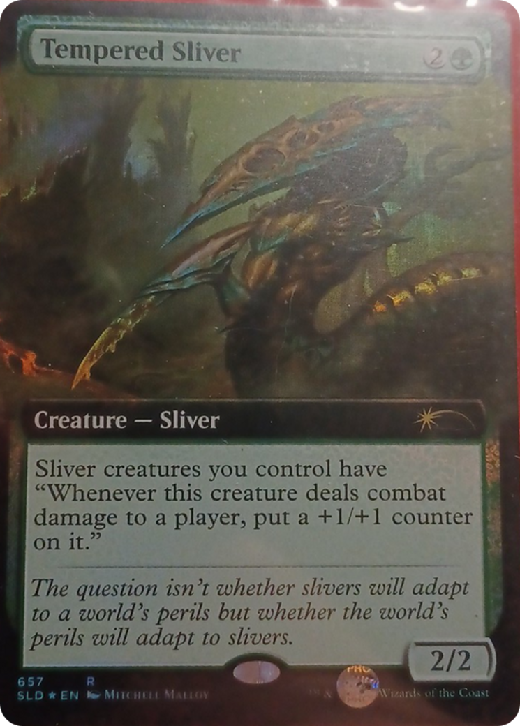 Tempered Sliver (Extended Art) [Secret Lair Drop Promos] | Pegasus Games WI