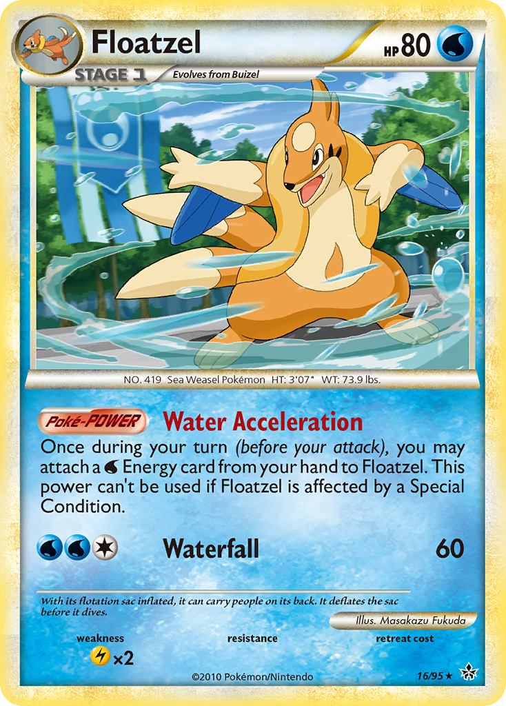 Floatzel (16/95) [HeartGold & SoulSilver: Unleashed] | Pegasus Games WI