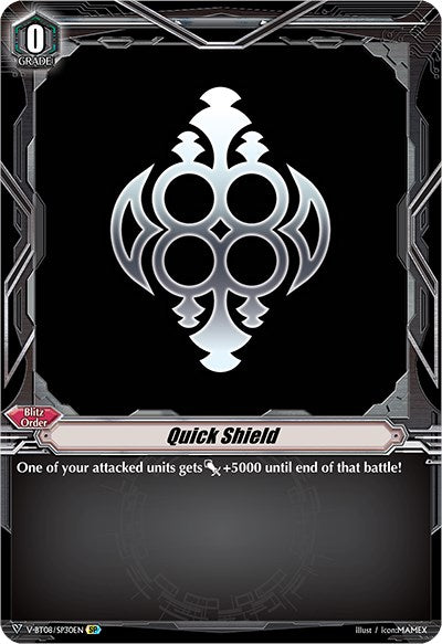Quick Shield (Oracle Think Tank) (V-BT08/SP30EN SP) [Silverdust Blaze] | Pegasus Games WI
