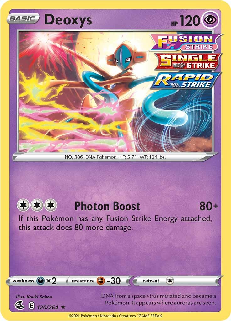 Deoxys (120/264) [Sword & Shield: Fusion Strike] | Pegasus Games WI