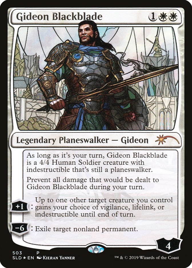 Gideon Blackblade (Stained Glass) [Secret Lair Drop Promos] | Pegasus Games WI