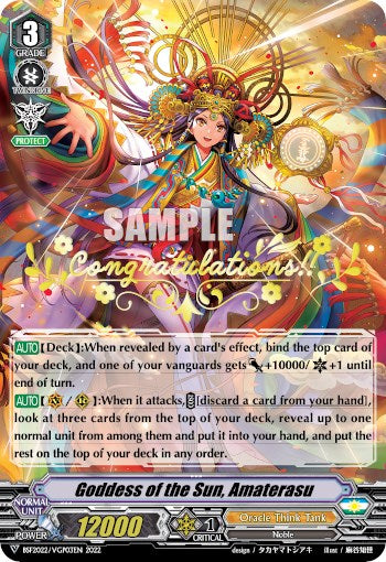 Goddess of the Sun, Amaterasu (Hot Stamped) (BSF2022/VGP03EN 2022) [Bushiroad Event Cards] | Pegasus Games WI