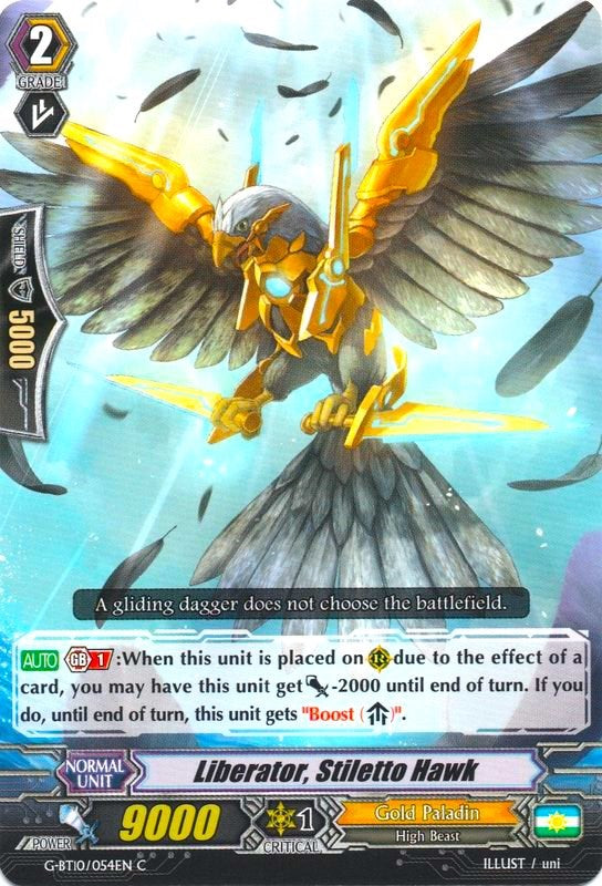 Liberator, Stiletto Hawk (G-BT10/054EN) [Raging Clash of the Blade Fangs] | Pegasus Games WI