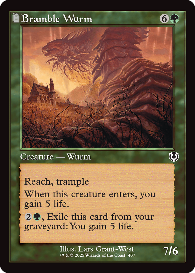 Bramble Wurm (Retro Frame) [Innistrad Remastered] | Pegasus Games WI