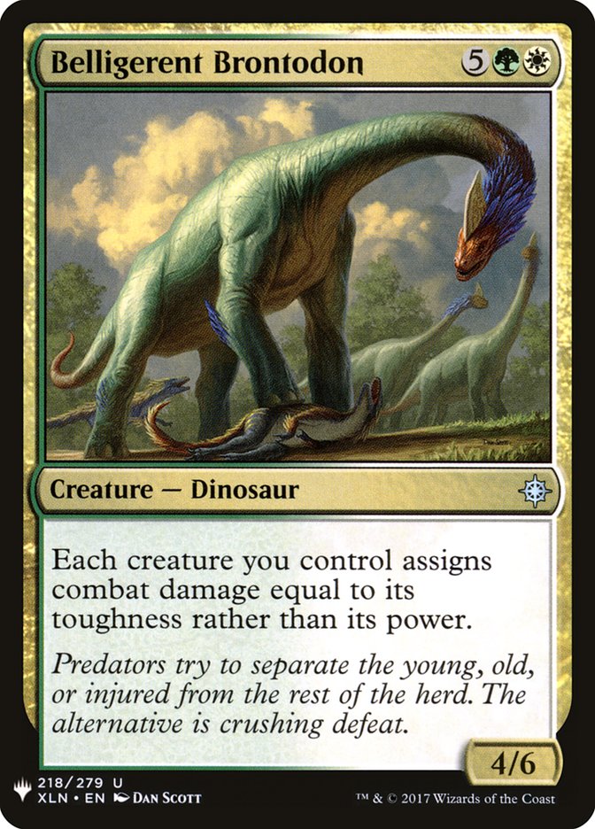 Belligerent Brontodon [Mystery Booster] | Pegasus Games WI