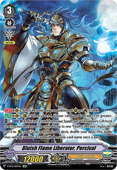 Bluish Flame Liberator, Percival (V-BT12/SP17EN) [Divine Lightning Radiance] | Pegasus Games WI