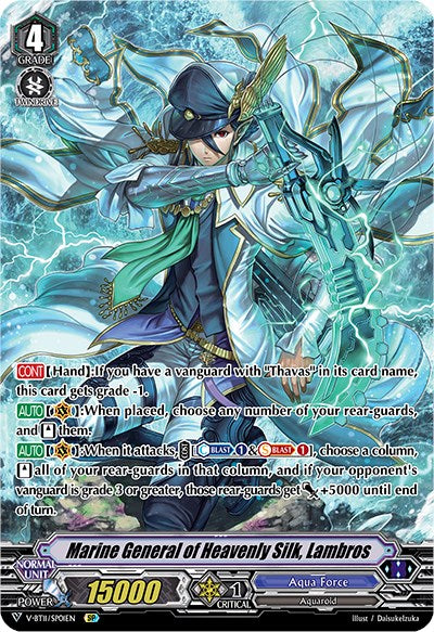 Marine General of Heavenly Silk, Lambros (V-BT11/SP01EN) [Storm of the Blue Cavalry] | Pegasus Games WI