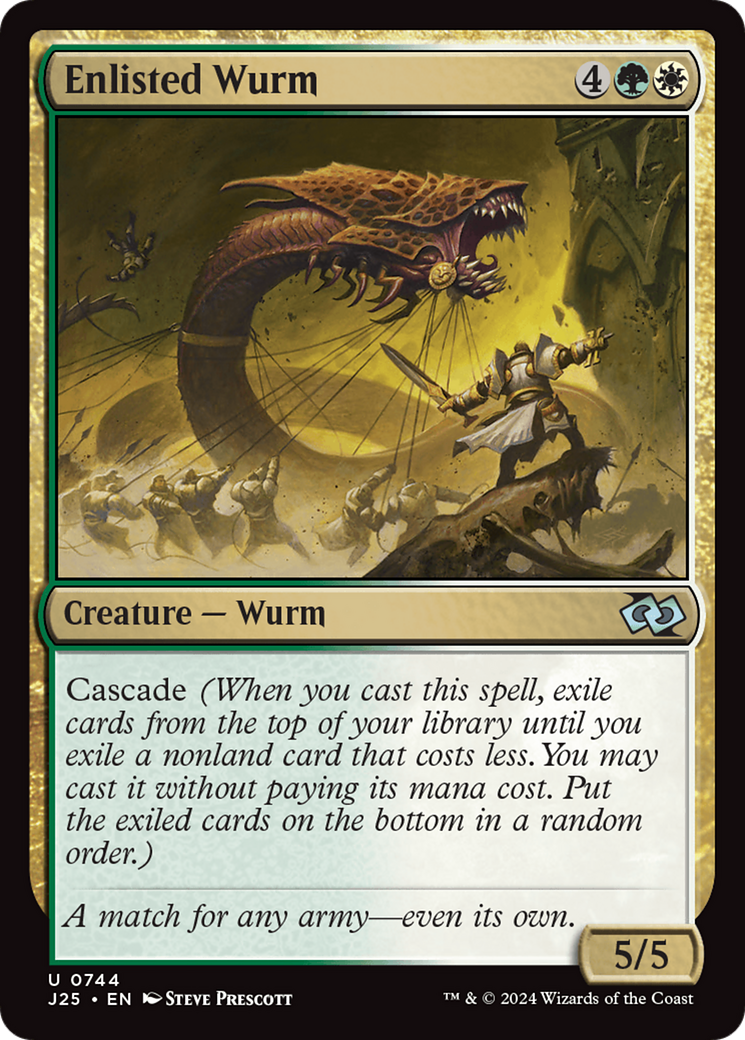 Enlisted Wurm [Foundations Jumpstart] | Pegasus Games WI