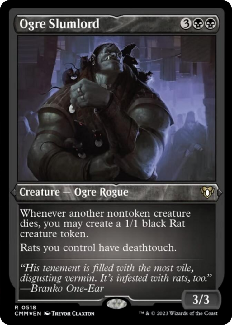 Ogre Slumlord (Foil Etched) [Commander Masters] | Pegasus Games WI