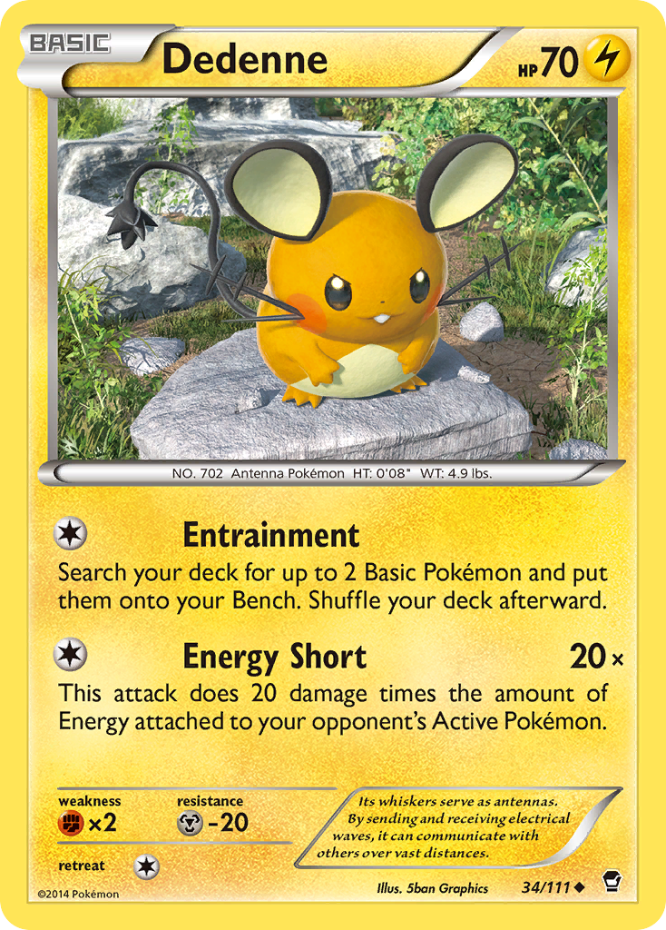 Dedenne (34/111) [XY: Furious Fists] | Pegasus Games WI