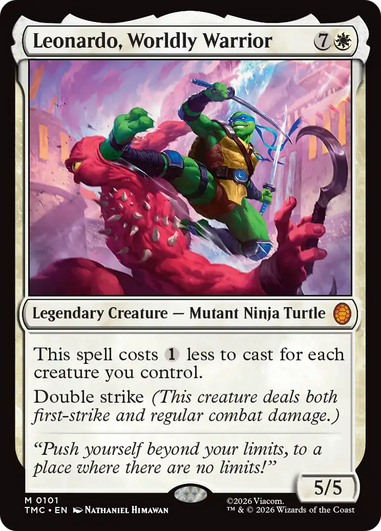 Leonardo, Worldly Warrior [Teenage Mutant Ninja Turtles Commander] | Pegasus Games WI