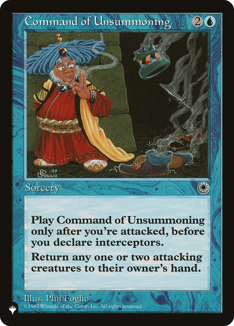 Command of Unsummoning [The List Reprints] | Pegasus Games WI