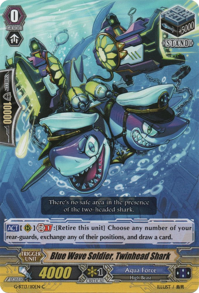 Blue Wave Soldier, Twinhead Shark (G-BT13/110EN) [Ultimate Stride] | Pegasus Games WI