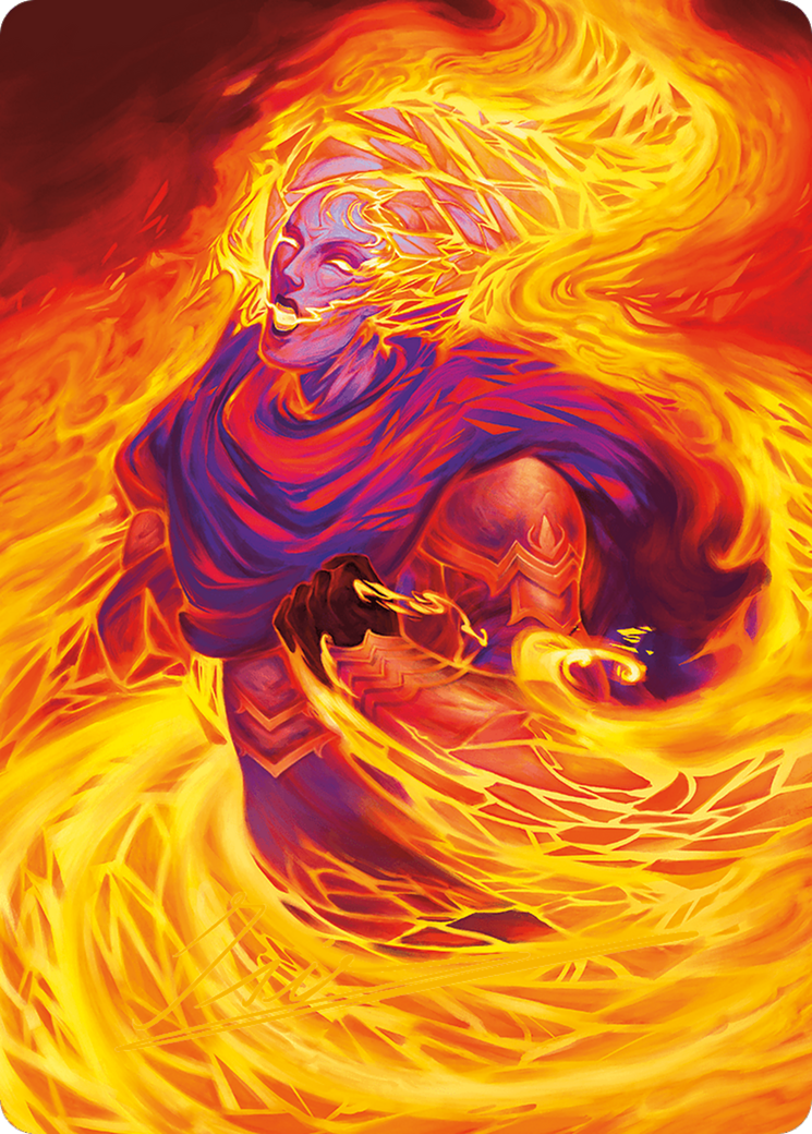 Flare of Duplication Art Card (Gold-Stamped Signature) [Modern Horizons 3 Art Series] | Pegasus Games WI