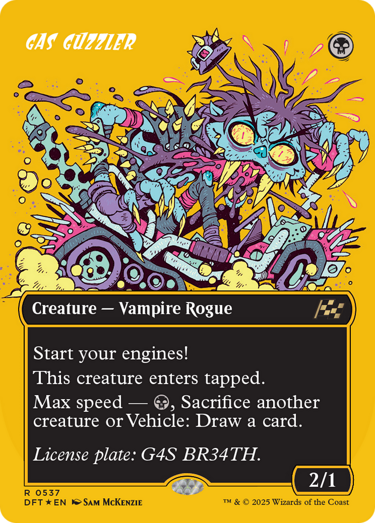 Gas Guzzler (Borderless) (First-Place Foil) [Aetherdrift] | Pegasus Games WI