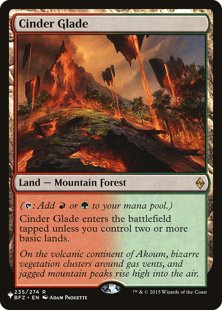 Cinder Glade [The List] | Pegasus Games WI