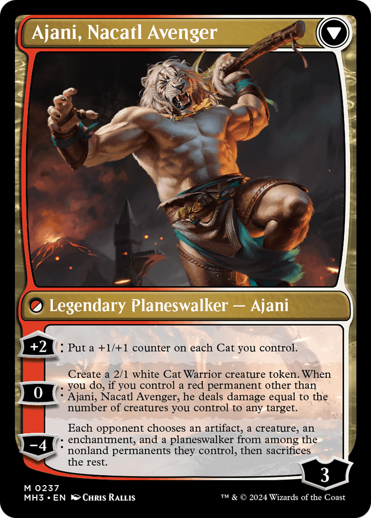 Ajani, Nacatl Pariah // Ajani, Nacatl Avenger [Modern Horizons 3] | Pegasus Games WI