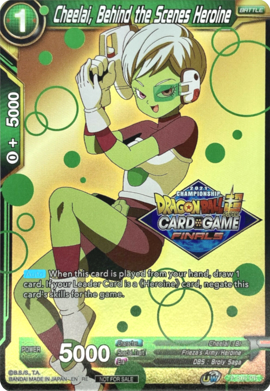 Cheelai, Behind the Scenes Heroine (2021 Tournament Pack Vault Set) (P-302) [Tournament Promotion Cards] | Pegasus Games WI