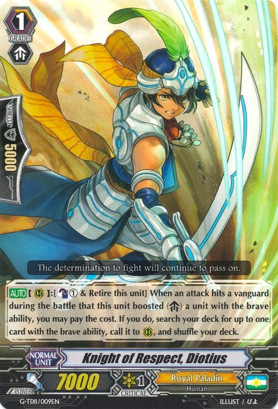 Knight of Respect, Diotius (G-TD11/009EN) [Divine Knight of Heavenly Decree] | Pegasus Games WI