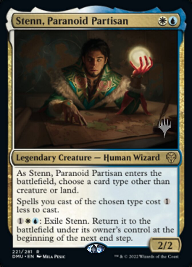 Stenn, Paranoid Partisan (Promo Pack) [Dominaria United Promos] | Pegasus Games WI