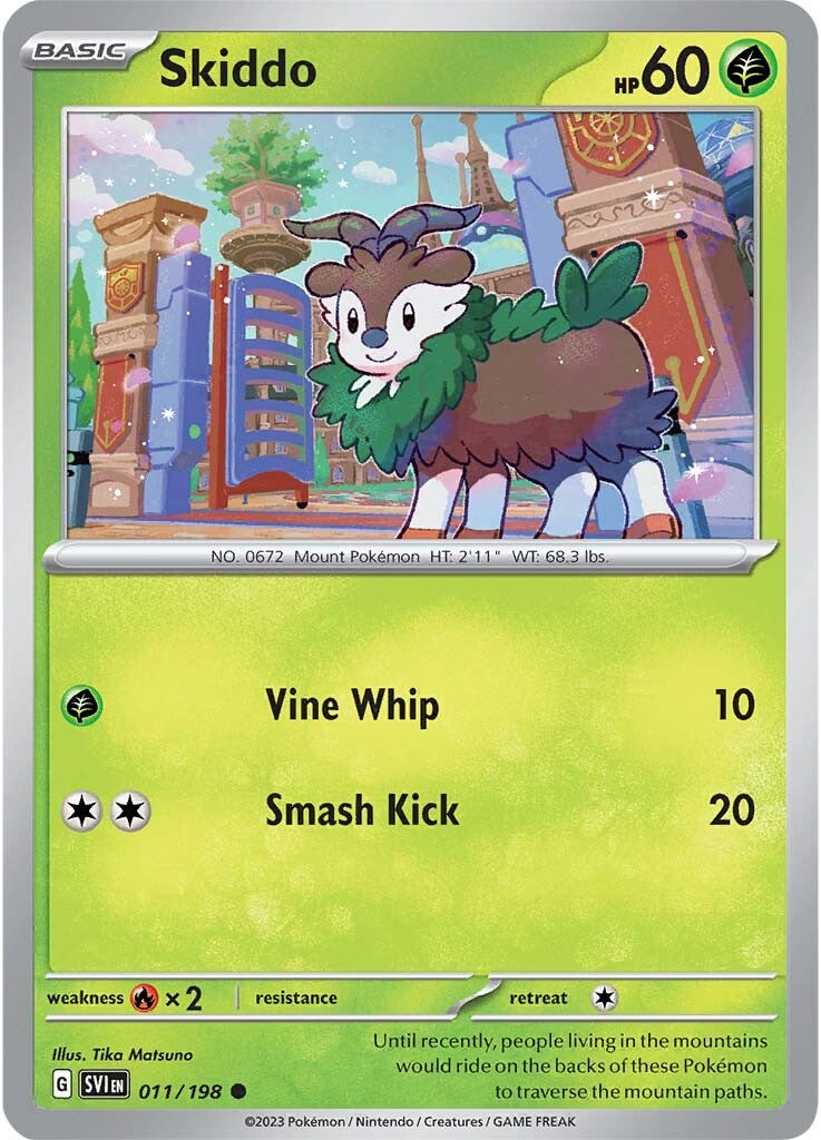 Skiddo (011/198) [Scarlet & Violet: Base Set] | Pegasus Games WI