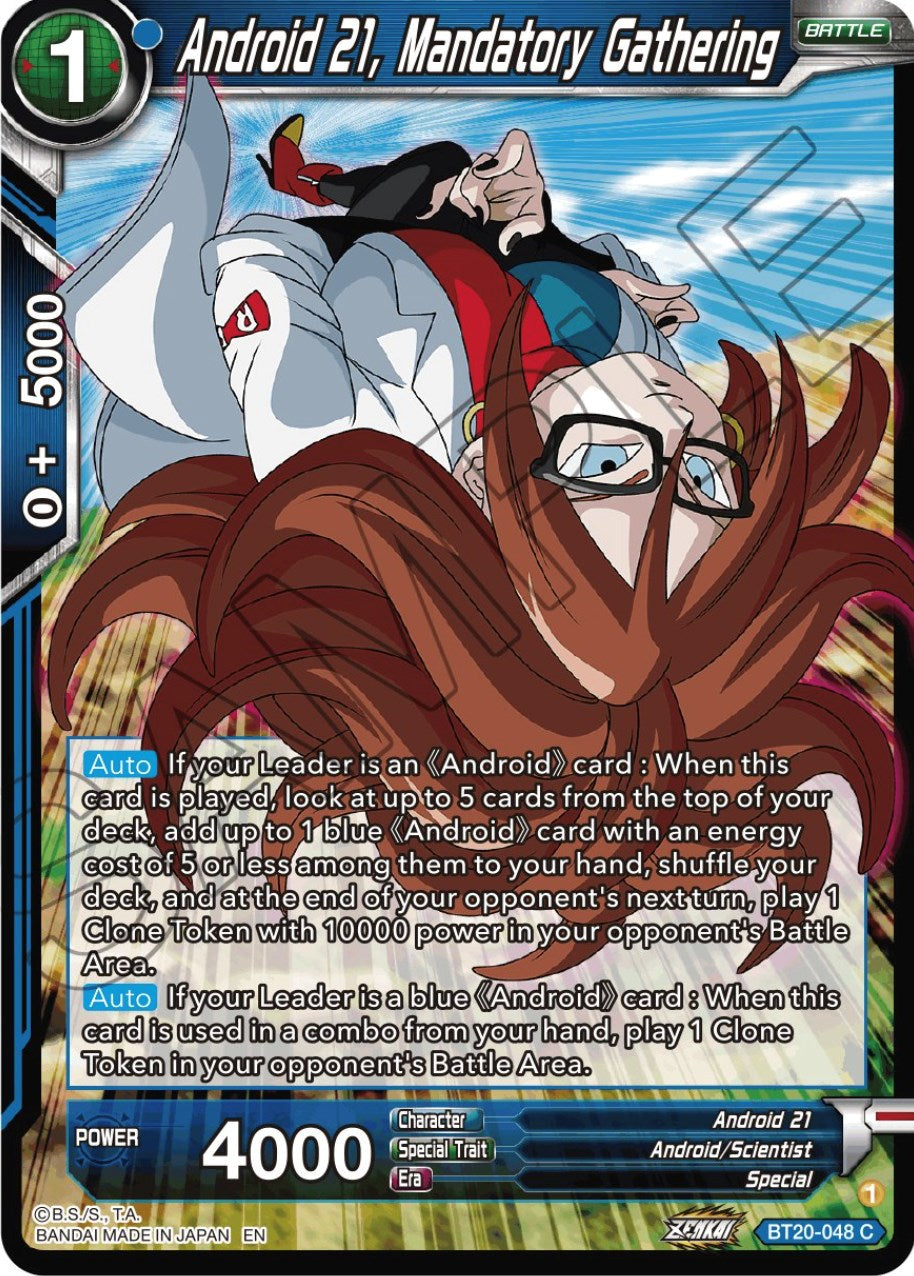 Android 21, Mandatory Gathering (BT20-048) [Power Absorbed] | Pegasus Games WI