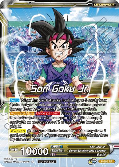 Son Goku Jr. // SS Son Goku Jr., Scion of the Lineage (P-290) [Promotion Cards] | Pegasus Games WI