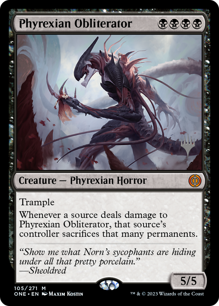 Phyrexian Obliterator (Promo Pack) [Phyrexia: All Will Be One Promos] | Pegasus Games WI