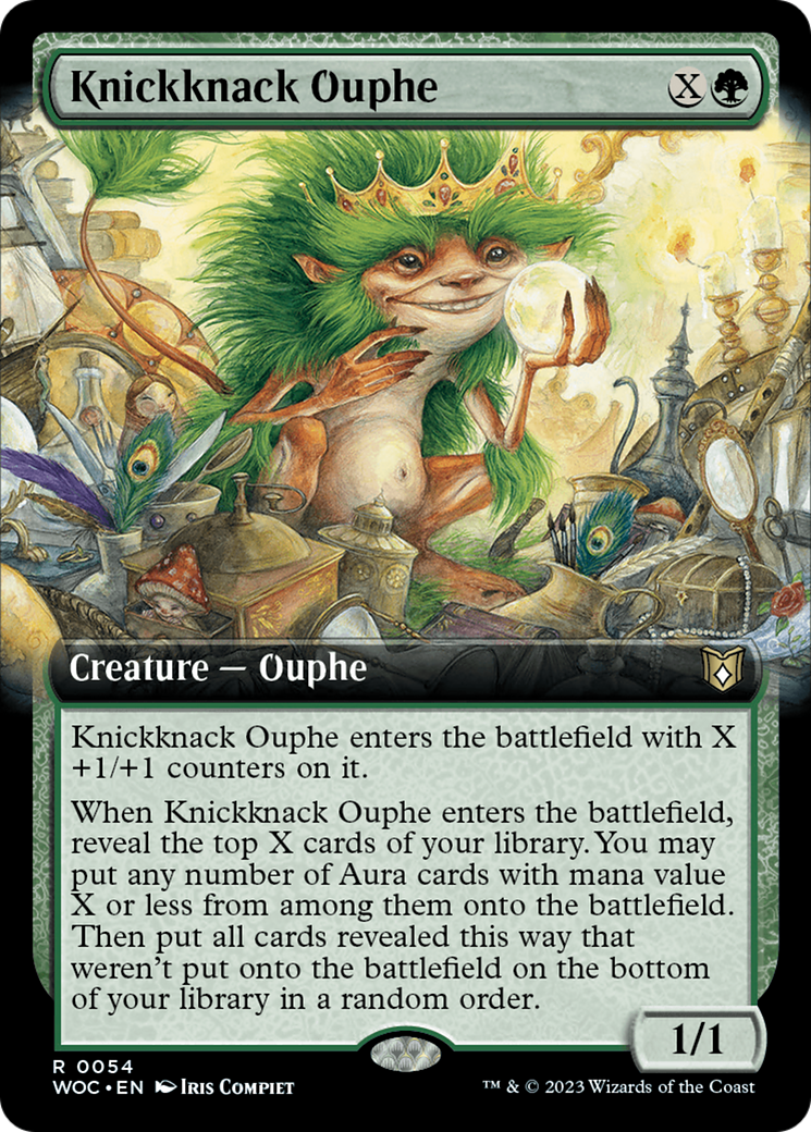 Knickknack Ouphe (Extended Art) [Wilds of Eldraine Commander] | Pegasus Games WI