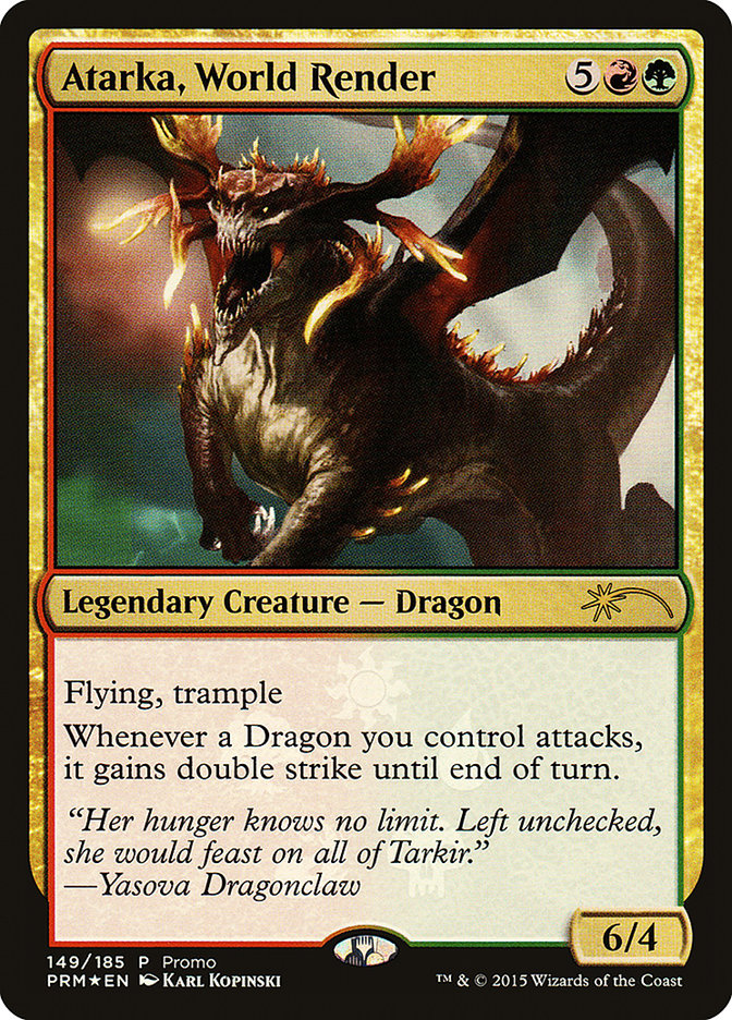 Atarka, World Render [Resale Promos] | Pegasus Games WI
