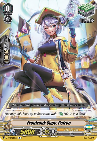 Frontrank Sage, Peiron (V-BT12/068EN) [Divine Lightning Radiance] | Pegasus Games WI